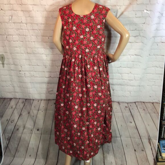 Vintage Handmade Holiday Poinsettia Smock … - Picture 7 of 10